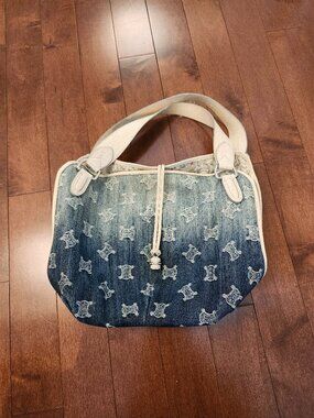 Celine Macadam Boogie denim handbag
